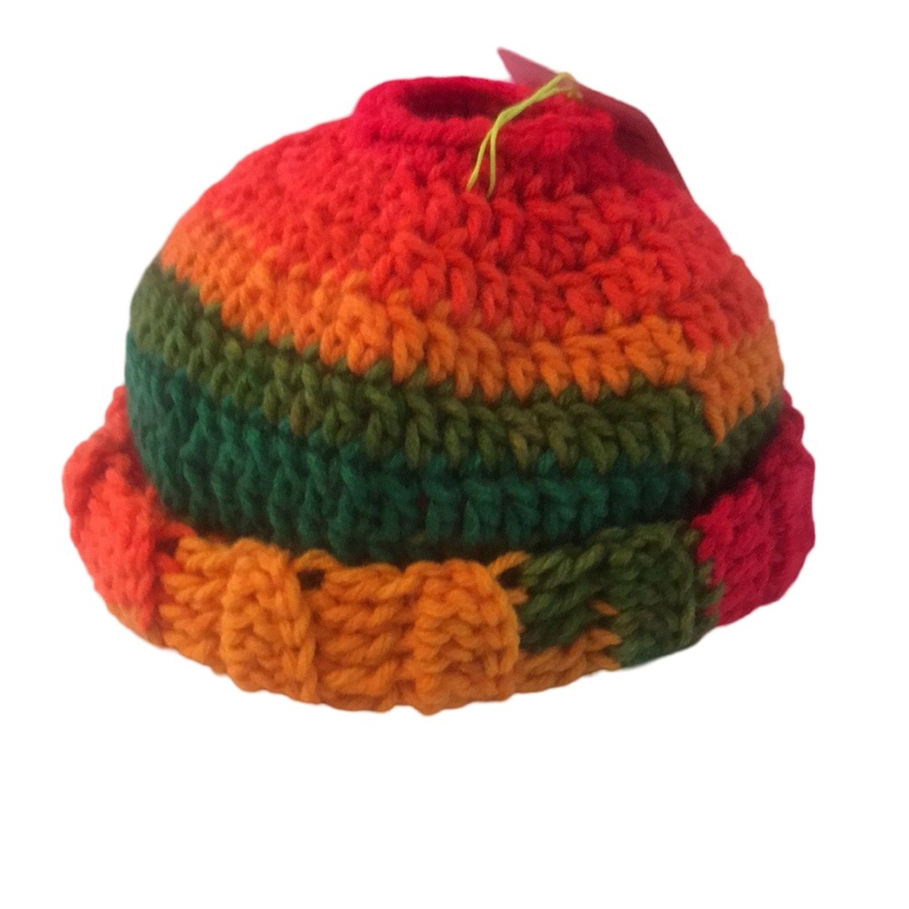 Small Crochet Bun Beanie